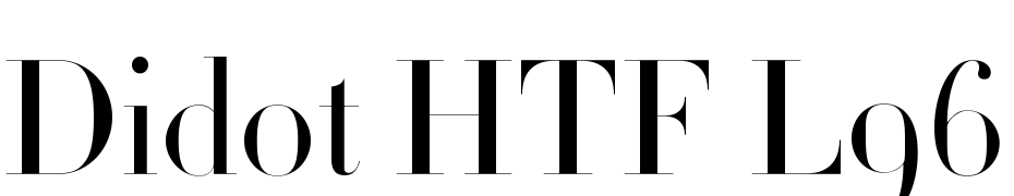 Didot HTF L96 Light cкачати шрифт безкоштовно